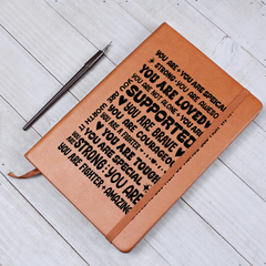You Are a Fighter – Leather Journal